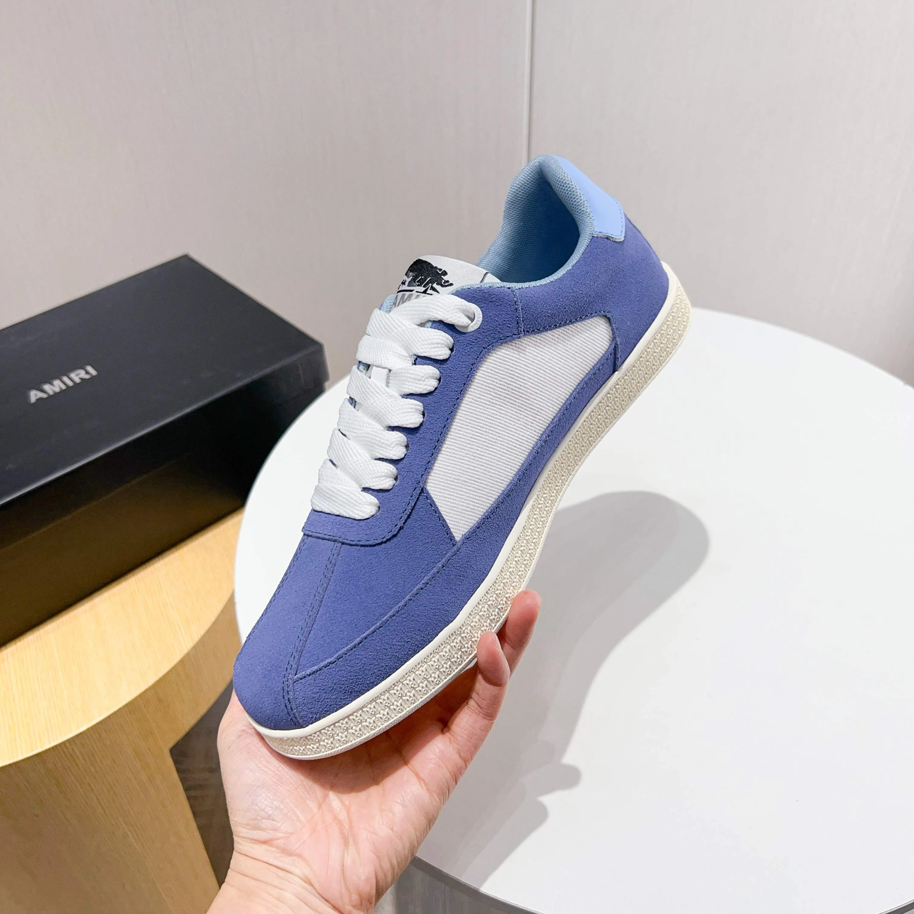 Men's shoes 💰420 [New style] 🌲🌲Balmain - New Amiri trendy shoes, low-top casual sports shoes, the same style as celebrities, made of selected pebbled cowhide and frosted cowhide, original outsole, comfortable on the feet, high-end workmanship, welcome to buy. Size: 39-45 (46 customized)